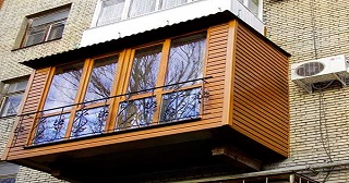 Внешняя отделка балкона Нерюнгри цена от 1039 руб. м/2.